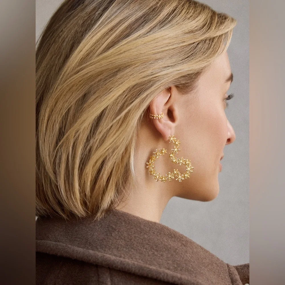 BaubleBar Disney Mickey Mouse Let It Glow Earrings-Statement Snowflake Earrings - Picture 4 of 7